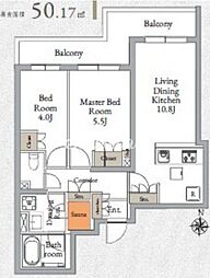 Live Casa千鳥町 2LDKの間取図画像