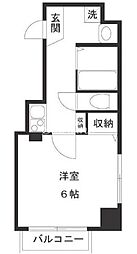 アーバンライフ大井町 1Kの間取図画像