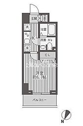 レジディア蒲田 1Kの間取図画像