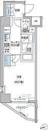 プラネソシエ大森山王 1Kの間取図画像