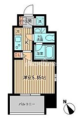 RESIDIA大森 1Kの間取図画像