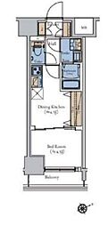 エスティメゾン大森 1DKの間取図画像