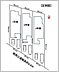 その他：区割図。各棟間口が7ｍほどあり、車も並列駐車できます。