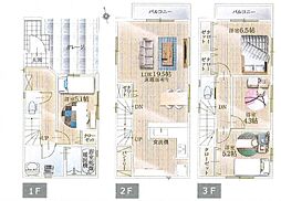 物件画像 川口市幸町1丁目　新築一戸建て　2期　3号棟