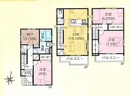 川口市中青木3丁目　新築一戸建て　4期　2号棟