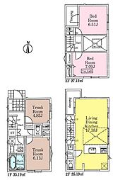 物件画像 さいたま市大宮区天沼町2丁目　新築戸建て　2123　3号棟