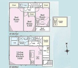 物件画像 練馬区東大泉6丁目　新築一戸建て　23−3期　2号棟