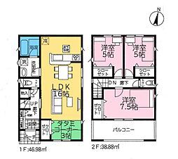 物件画像 戸田市美女木2丁目　新築一戸建て　第35　3号棟