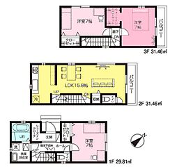 物件画像 ふじみ野市鶴ケ舞1丁目　新築戸建て　22‐1期　1号棟