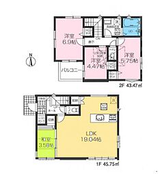 物件画像 川口市芝高木2丁目　新築一戸建て　231　1号棟