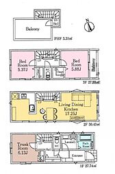 物件画像 川口市並木2丁目　新築一戸建て　240　1号棟