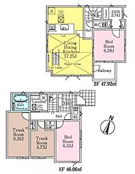 物件画像 和光市白子3丁目　新築戸建て　334　1号棟