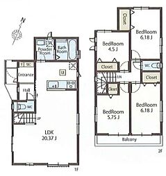 物件画像 川口市榛松3丁目　新築戸建て　Ａ号棟