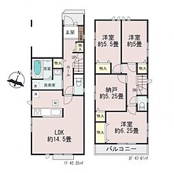 物件画像 富士見市関沢3丁目　新築一戸建て　V期　1号棟