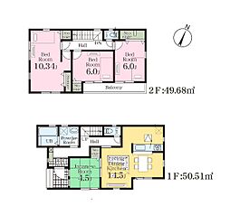 物件画像 草加市柳島町　新築一戸建て　8期　1号棟