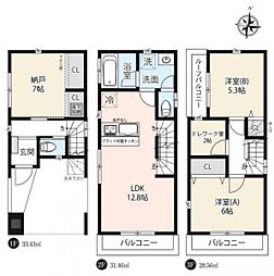 物件画像 川口市芝2丁目 新築戸建て VIII期 1号棟