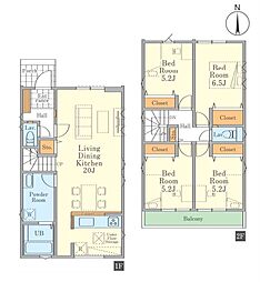 物件画像 川口市元郷3丁目　新築一戸建て　I期　3号棟