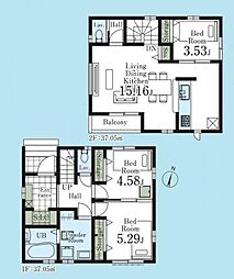 物件画像 東村山市秋津町5丁目　新築一戸建て　1号棟