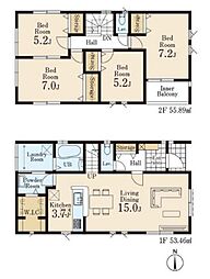 川越市今成1丁目 新築一戸建て 第二 1号棟