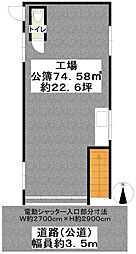 東大阪市御厨1丁目工場 1階/-