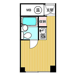 本町アーバンライフ ワンルームの間取図画像