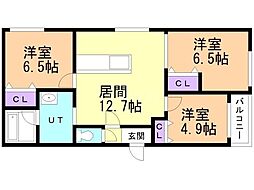 間取図画像 3LDK