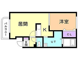 間取図画像 1LDK