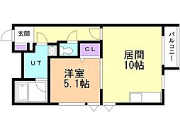 間取図画像 1LDK