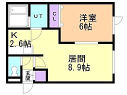 間取図画像 1LDK