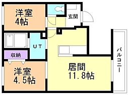 間取図画像 2LDK