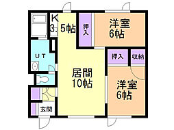 ハイツスズキＢ 2階
