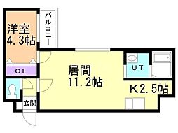 間取図画像 1LDK