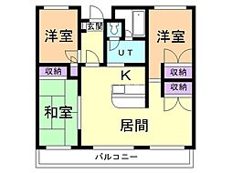 アーク千歳 3LDKの間取図画像
