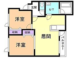 VICTORIA5 2LDKの間取図画像
