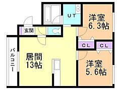 物件の間取り