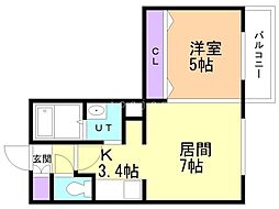 GRACEIMPACT 1LDKの間取図画像