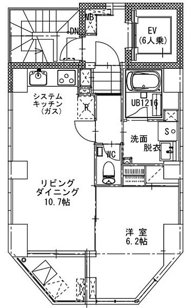 ラスパシオ蔵前レジデンス ｜東京都台東区蔵前4丁目(賃貸マンション1LDK・2階・43.10㎡)の写真 その2