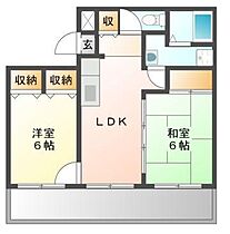 吉井マンション 202 ｜ 岡山県岡山市東区東平島（賃貸マンション2LDK・2階・42.36㎡） その2