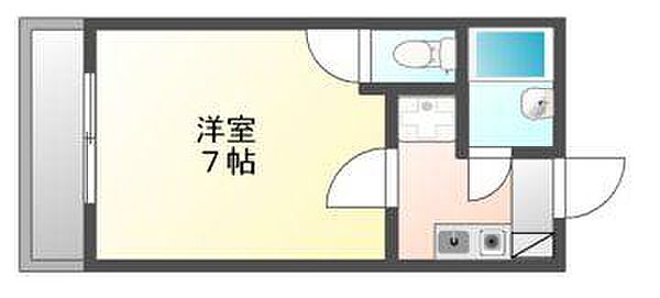 プレアール後楽園 102｜岡山県岡山市中区浜1丁目(賃貸マンション1K・1階・19.11㎡)の写真 その2