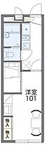 レオパレス倉安川 106 ｜ 岡山県岡山市中区平井2丁目2212-4（賃貸アパート1K・1階・22.35㎡） その2