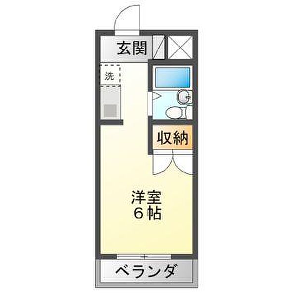 プレアール高島 405｜岡山県岡山市中区中井4丁目(賃貸マンション1K・4階・19.60㎡)の写真 その2