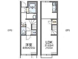 岡山県赤磐市岩田269（賃貸アパート1LDK・1階・46.94㎡） その2