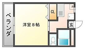 イースト207 301 ｜ 岡山県岡山市中区東川原（賃貸マンション1K・3階・25.00㎡） その2