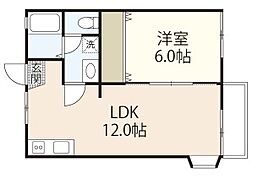 湯浅コーポＡ 206 ｜ 岡山県岡山市中区高島新屋敷（賃貸アパート1LDK・2階・35.60㎡） その2