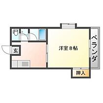 グリンベルIV 202 ｜ 岡山県岡山市中区門田本町2丁目（賃貸アパート1DK・2階・30.00㎡） その2