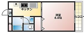 ディアスＵIII 101 ｜ 岡山県岡山市中区さい（賃貸アパート1K・1階・30.03㎡） その2