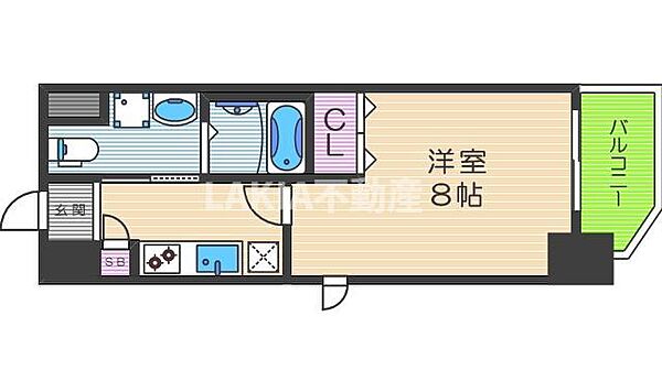 メゾン夕陽ヶ丘 ｜大阪府大阪市天王寺区上本町8丁目(賃貸マンション1K・6階・26.86㎡)の写真 その2