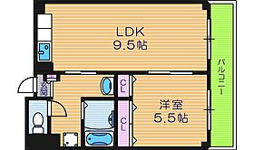 ジョイフル鶴ヶ丘  ｜ 大阪府大阪市東住吉区山坂5丁目（賃貸マンション1LDK・4階・34.00㎡） その2