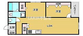 勝山タウンハイツ  ｜ 大阪府大阪市天王寺区勝山4丁目9-14（賃貸マンション2LDK・5階・49.32㎡） その2