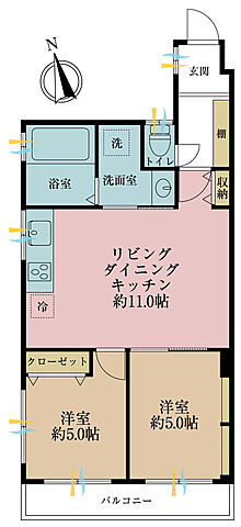 間取り 中野ハイツ 3階/-